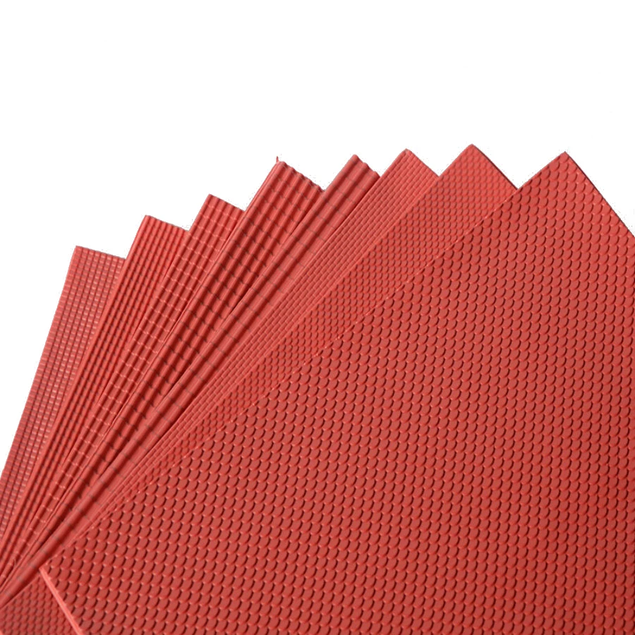 Feuille de document rouge en PVC pour architecture, modèle, kits de construction, jouet, disposition de train Ho, 20x30cm, lot de 10 pièces