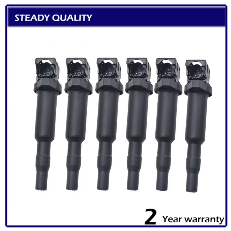 

6PCS Ignition Coils For BMW E81 F22 F23 E46 E90 F33 X3 E83 OEM 0221504470 12138616153 12137594596 0221504470 C1795 C1826