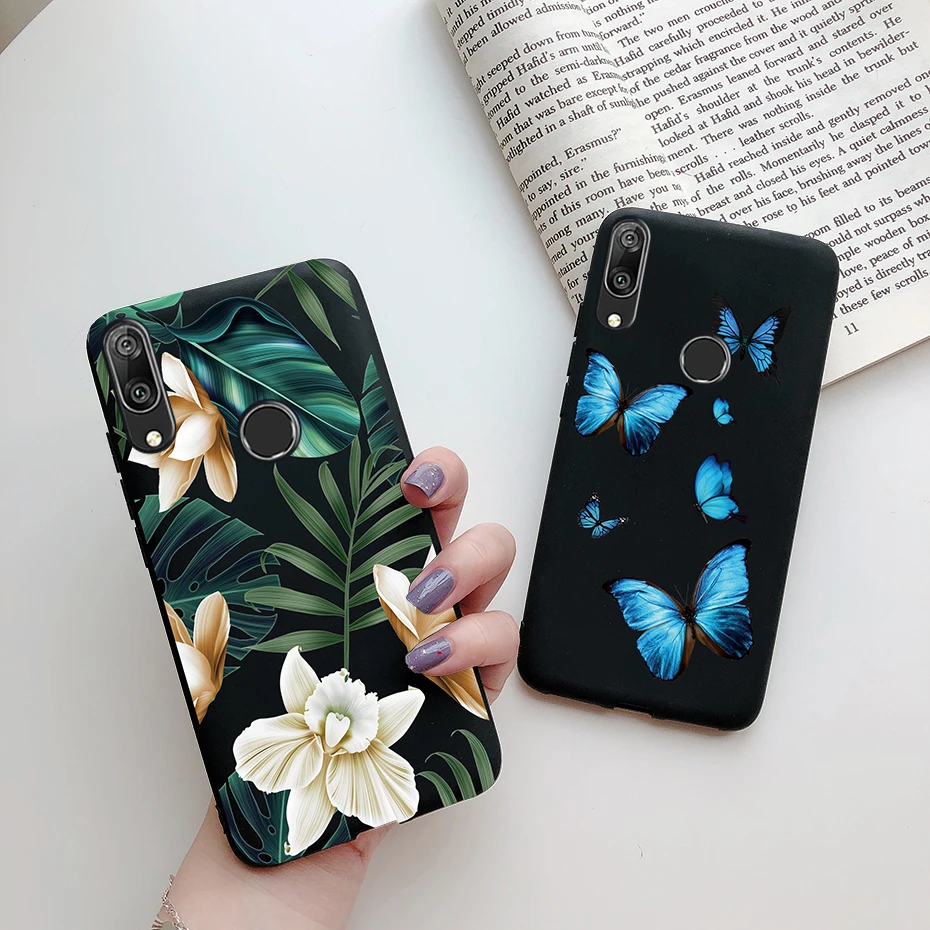 Y7 2019 Case Daisy Flower Back Cover For Huawei Y7 2019 DUB-LX1 Silicone Fundas Soft TPU Phone Case For Huawei Y7 Y 7 2019 Coque