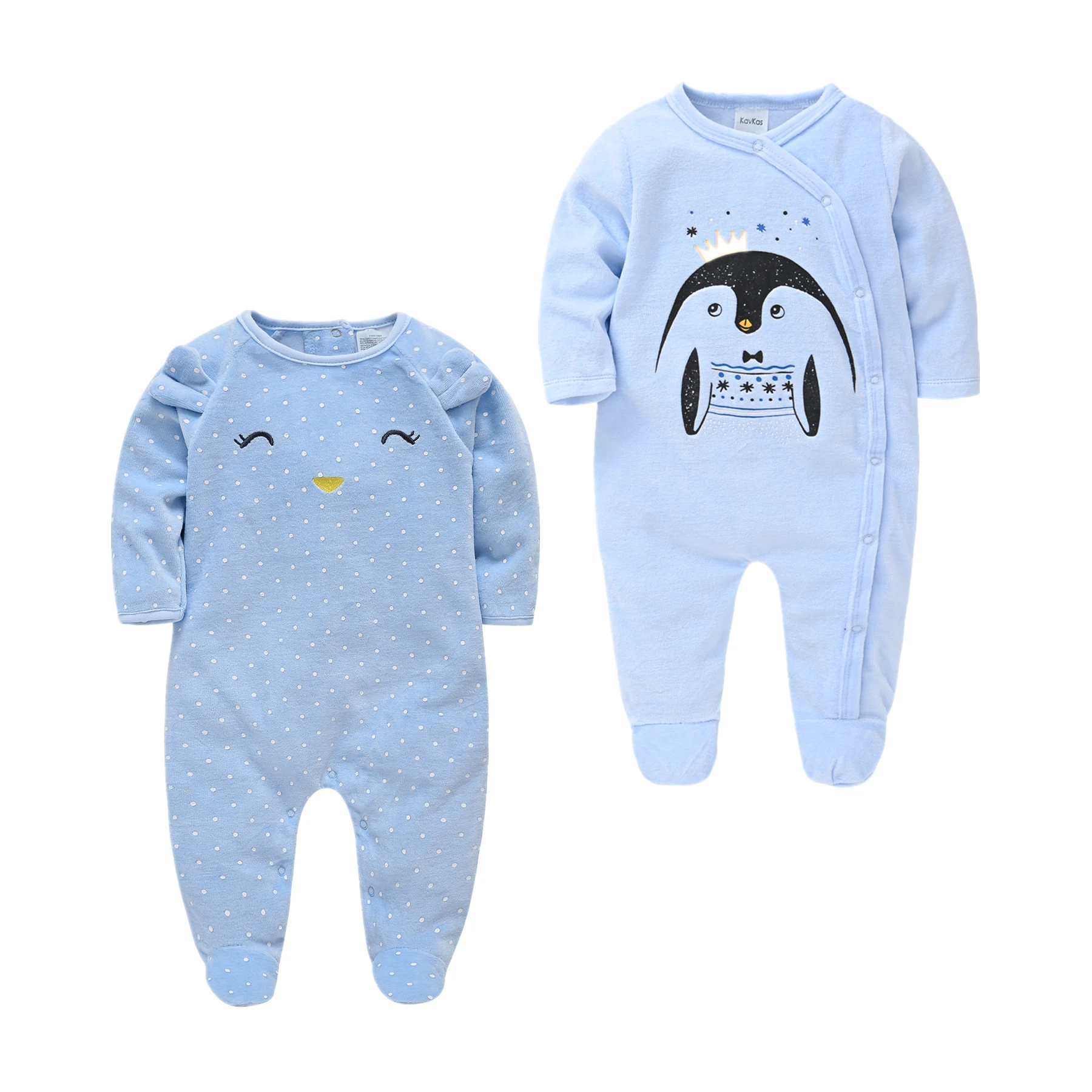 Pijamas De bebé niña, ropa De dormir De dibujos animados, 2 uds., invierno cálido