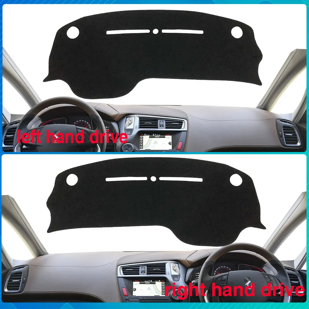 Dashboard Mat Cover Protective Rug Avoid Light Carpet for Citroen DS 5 DS5 2011~2019 2012 2013 2014 2015 Car-Goods-Accessories