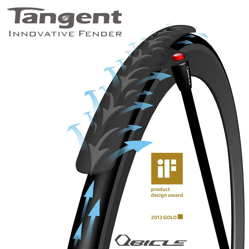 Tai Wan Qbicle Bike Tangent Fender Mudguard For Mountain Bikes Road Bikes 20