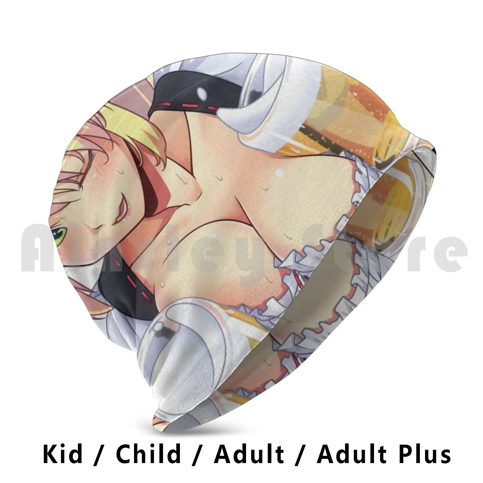 Hentai Ecchi Anime Girl Eroge Beer Sticker Beanie Hedging Cap DIY Print Cushion Hentai Ecchi Anime Girl Eroge Animated