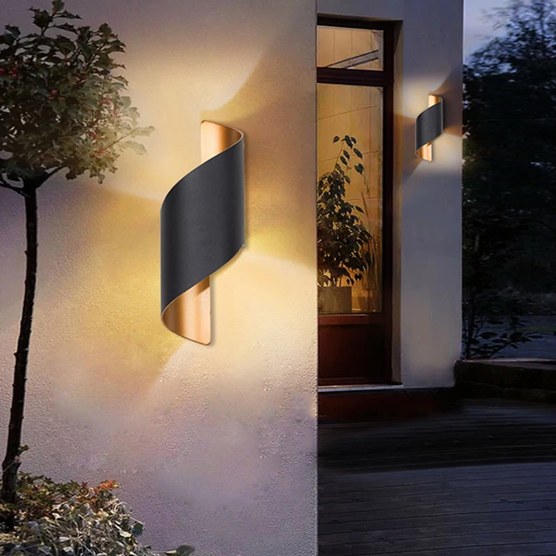 

Outdoor Aluminum IP65 Waterproof Wall Lamps 20W LED light Living-room Decoration Park Landscape Light 110V 220V Sconce Luminaire