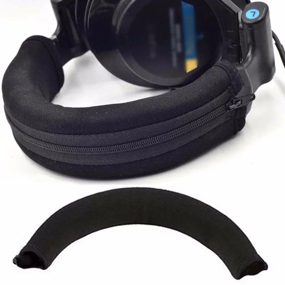 Zipper słuchawki rękaw osłaniający poduszka z pałąkiem na głowę dla Audio Technica ATH MSR7 M20 M30 M40 M40X M50X SX1 do gier zestaw słuchawkowy do gier — zdjęcie 4