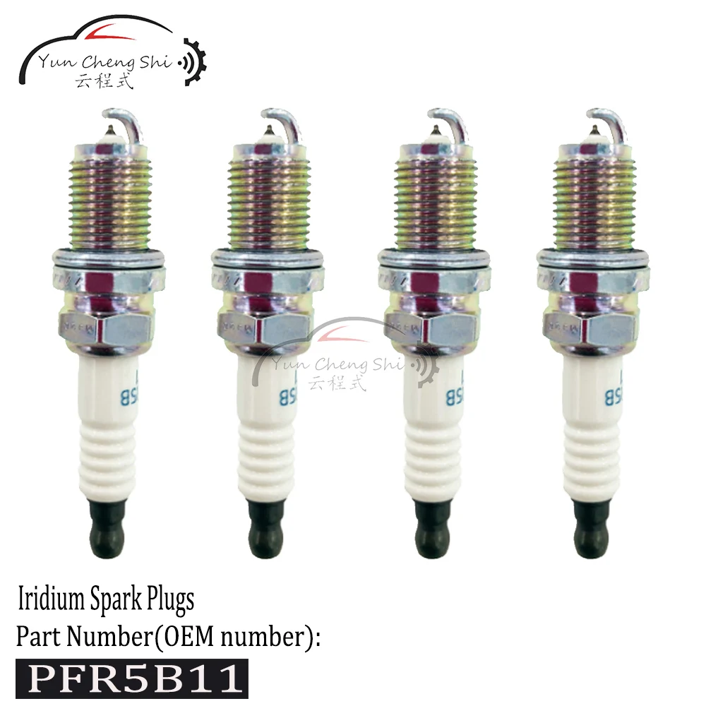 4pcs Iridium Spark Plugs PFR5B-11 22401-AA570 PFR5B11 22401AA570 for Subaru Forester Impreza Legacy