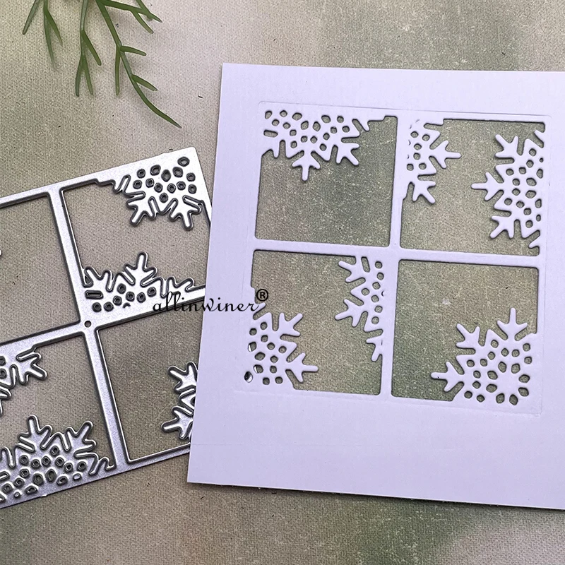 New Snowflake frame DIY Craft Metal Cutting Die Scrapbook Embossed Paper Card Album Craft Template Stencil Dies