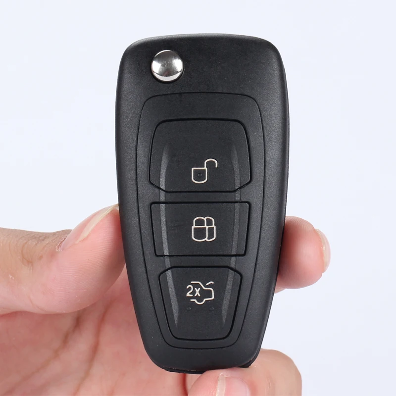 

3 Buttons Car Folding Remote Key 433Mhz with 4D63 Chip for Ford Focus Fiesta Mondeo Transit C-Max ASK Flip Fob Remote Key