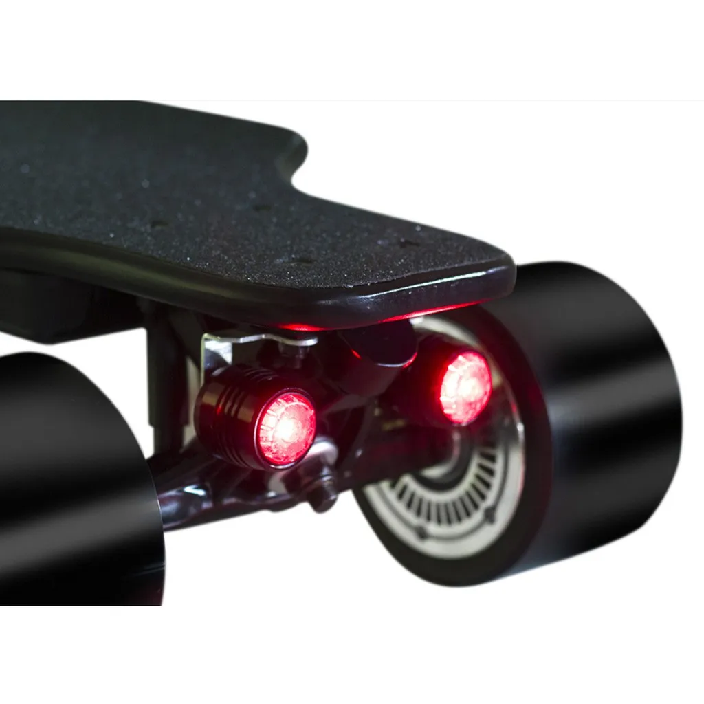 

HT Professional Skateboard LED Lights Warning Longboard Cycling Night Water Resistant have 4 Wheels