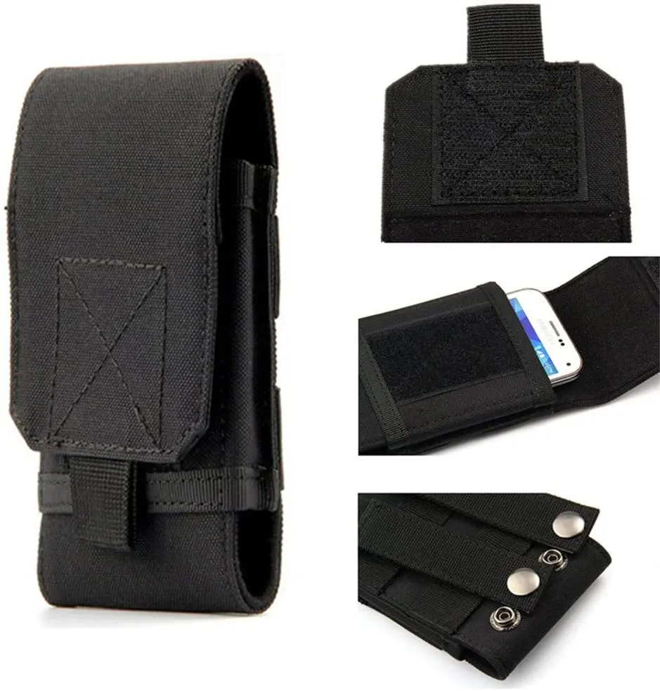 Universal Tactical Holster Mobile Phone Belt Pouch Pack Carry Accessory Kit Waist Bag Case iPhone 11 XR 7 8 Plus Samsung Galaxy