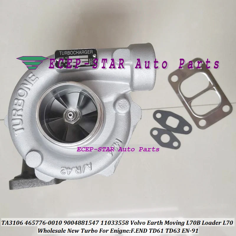 توربو TA3106 465776 465776-0010 465776-5011S 9004881547 11033558 ل فولفو الأرض تتحرك L70B محمل L70 F.END TD61 TD63 EN-91 #2