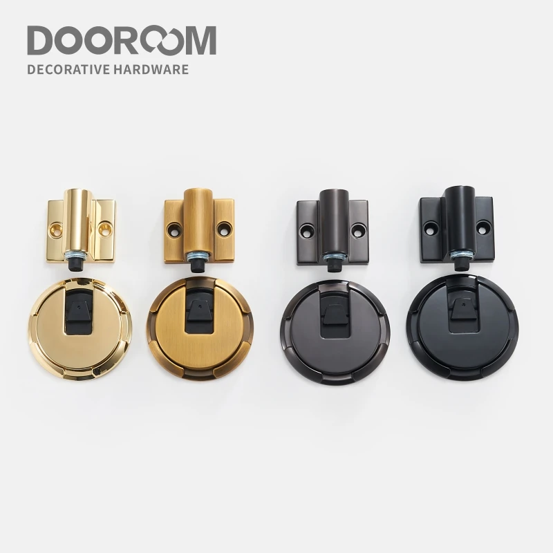 Dooroom Zinc Alloy Door Stops Heavy Duty Invisiable Punch Free Door Holder Non-Magnetic Door Stopper Catch