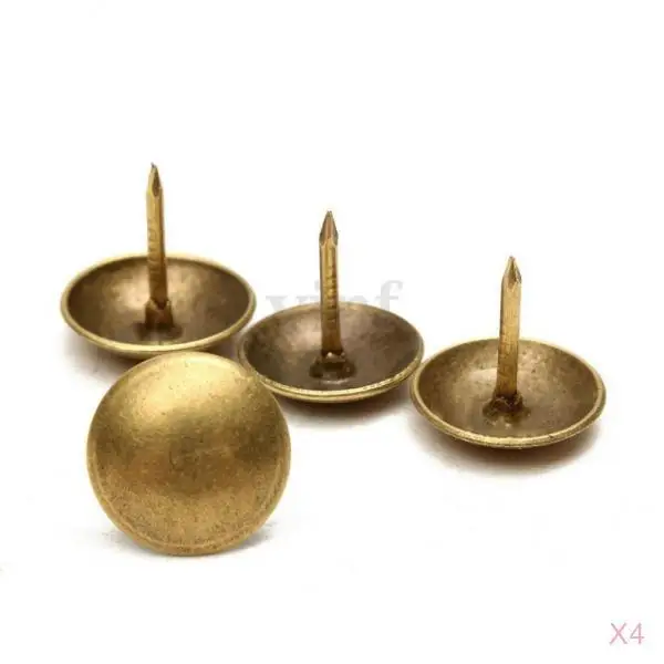 

400 X ANTIQUE FURNITURE UPHOLSTERY NAILS STUDS TACKS For WOOD CHEST 10x10mm