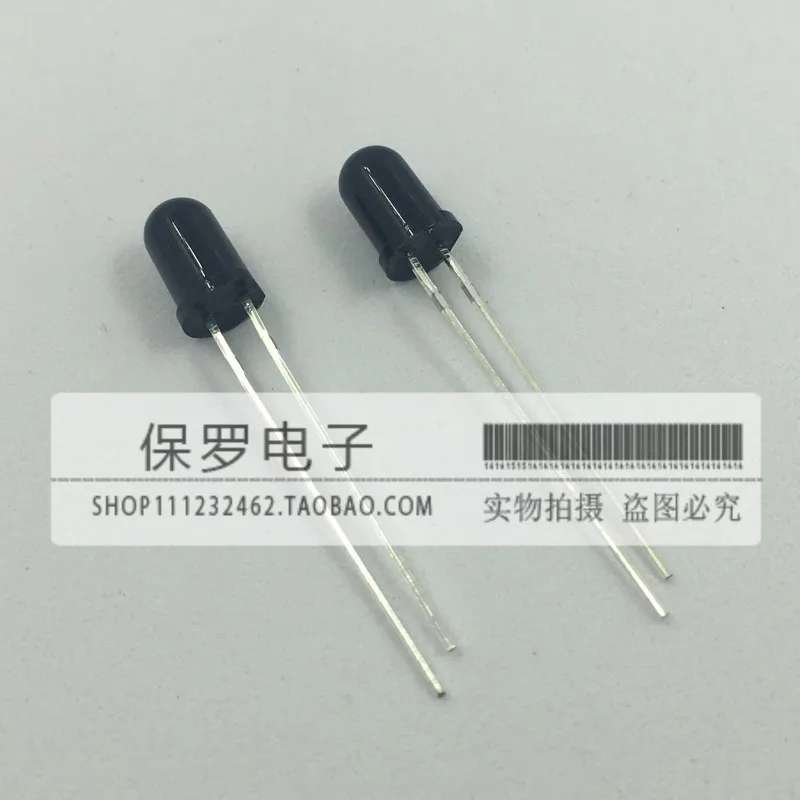 10 stücke 100% orginal neue 5MM infrarot empfänger rohr PD333-3B schwarz zwei-pin F5 photodiode echt lager