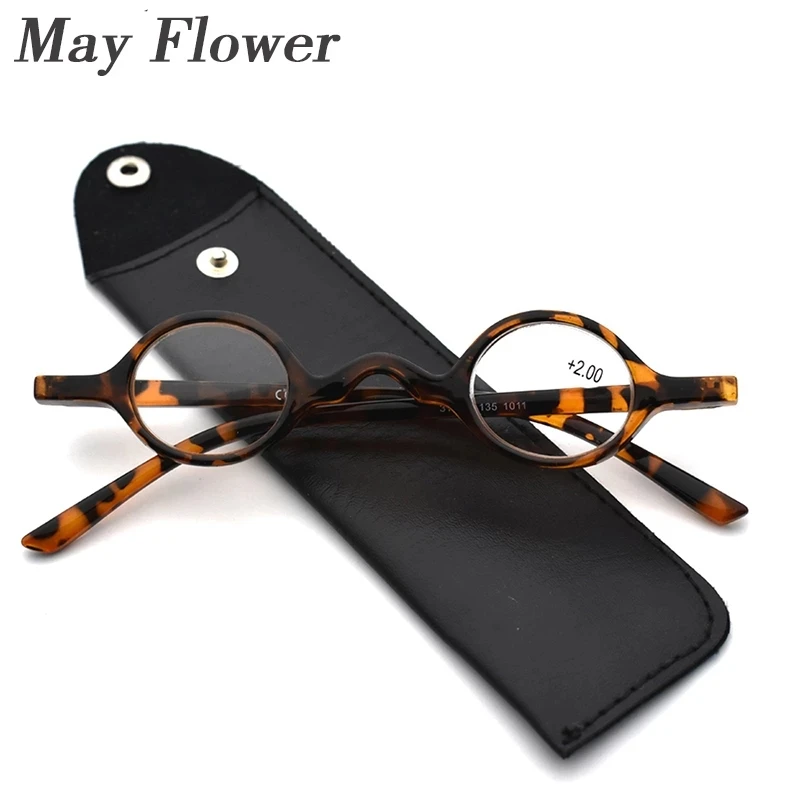 Classic Oval Reading Glasses Retro Vintage Prescription Glasses Round Frame Glasses Men Fashion Smart Glasses Women With Bag+3.5