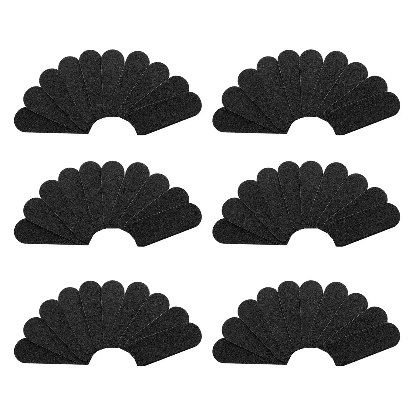 80pcs/pack Care Foot Grit Sanding Cloth Pro Pedicure Feet Care Refill Replacement for Stainless Metal Handle Files Foot Rasp