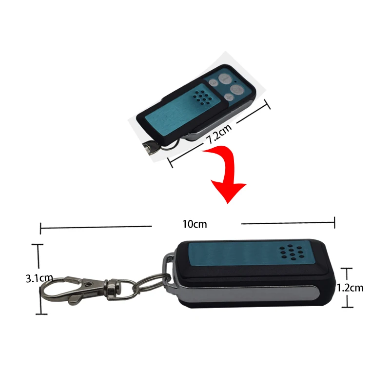 AVIDSEN 104505 100400 Garage Gate Door Remote Control Handheld Transmitter KeyFob AVIDSEN Garage Control to Clone 433.92MHZ