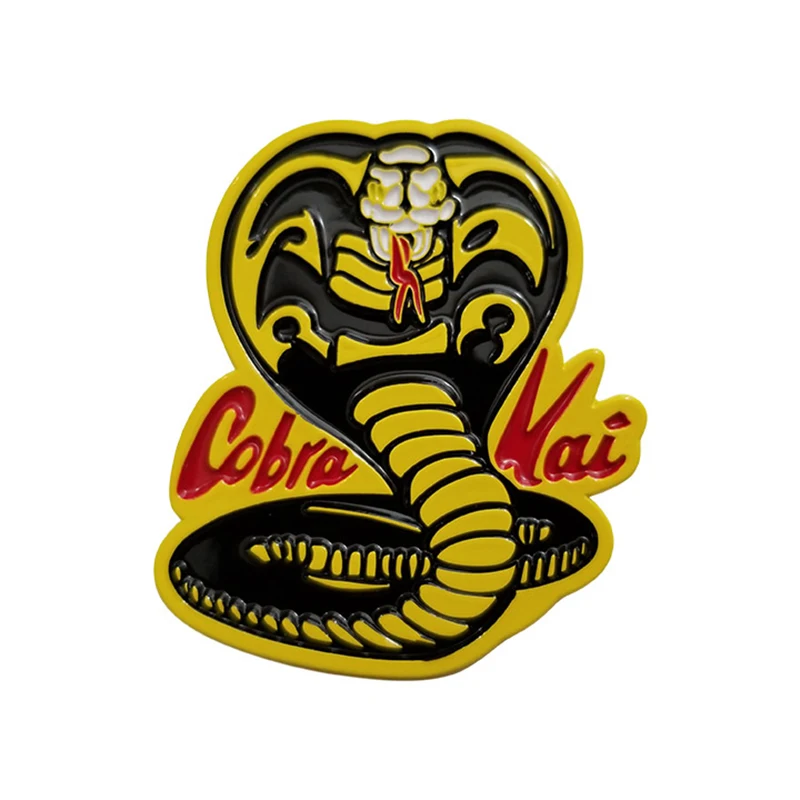 KARATE KID COBRA KAI Never Dies Enamel Brooch Pin Lapel Metal Pins Brooches Badges Exquisite Jewelry Accessories