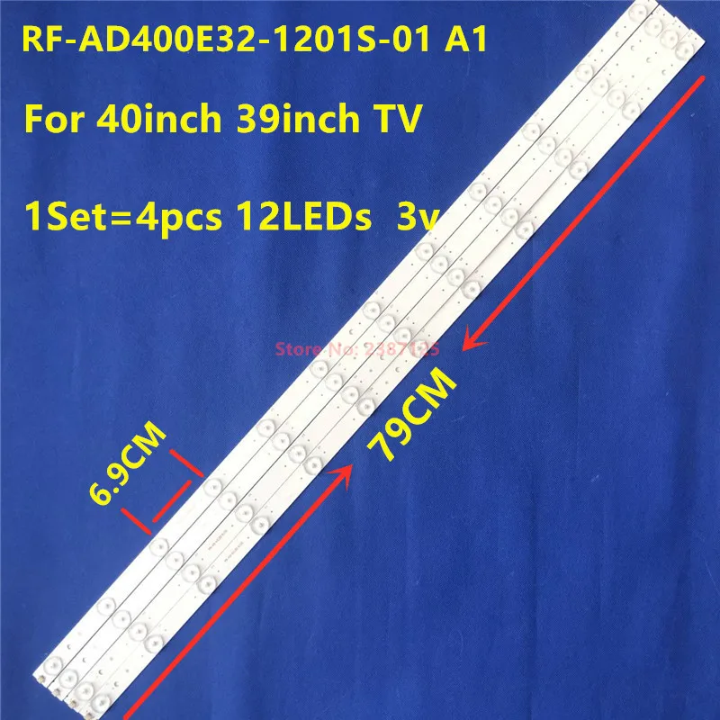 

New 20PCS LED Strip For 40LEM-1007/FT2C RF-AD400E32-1201S-01 A1 CX400DLEDM JL.D40C1235-06 V390HJ5-XCPE1 V400HJ6-PE1 LED40S6T2