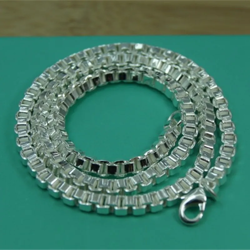 

Ожерелье-цепочка из серебра 925 пробы для женщин и мужчин