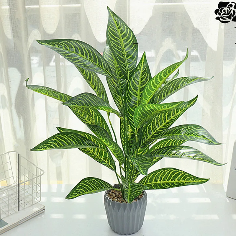 Artificial Desktop Fake Plants Plastic Green Simulation Banyan Tree Landscaping Indoor Office Hotel New Year Home Deco Materials