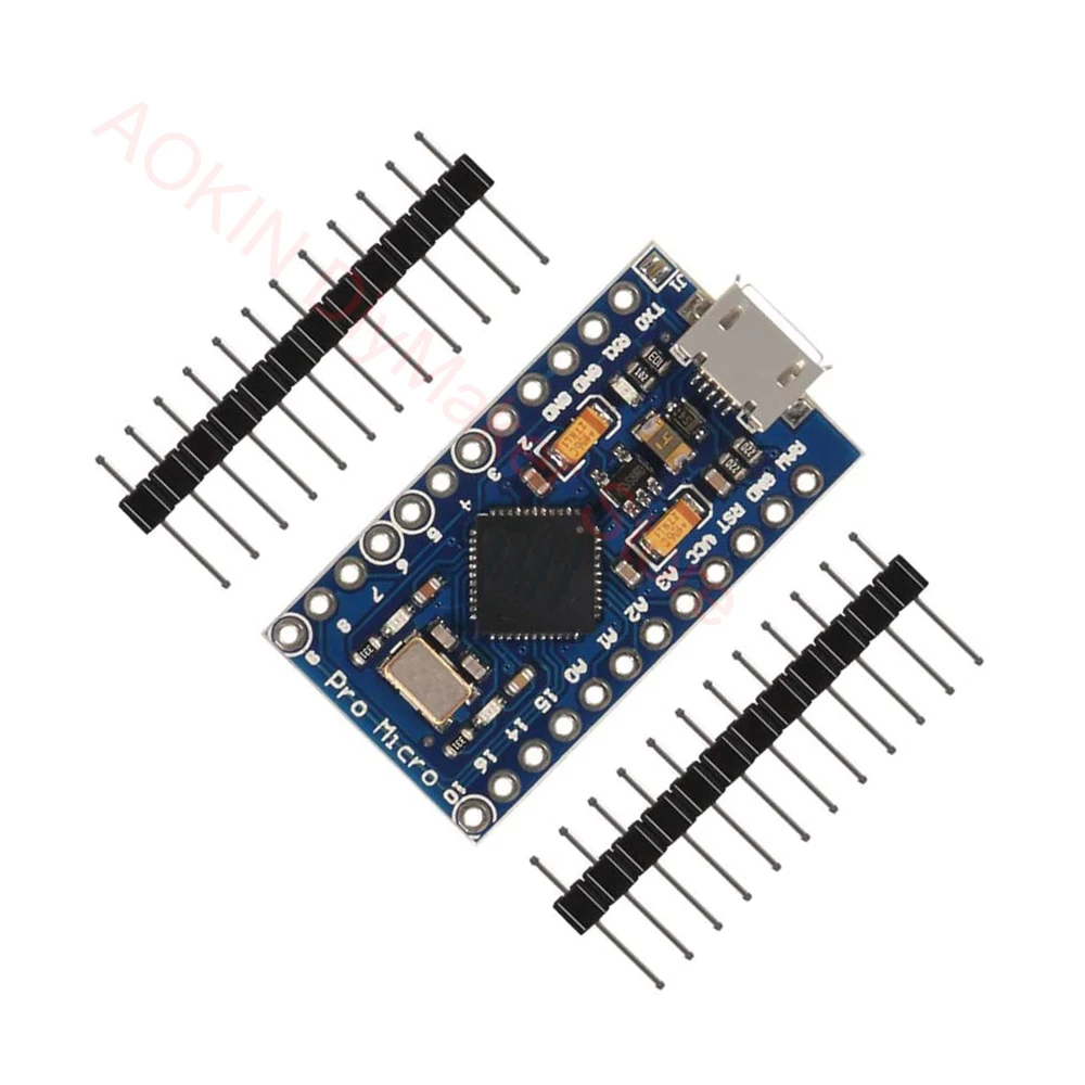 Pro Micro Atmega32U4 5V 16MHz Bootloadered IDE Micro USB Pro Micro Development Board for Arduino Pro Micro with Pin Header