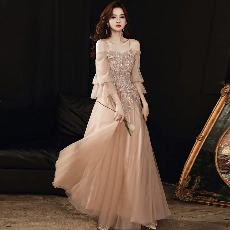 Novo Estilo Off The Shoulder Dresses Prom Abendkleider Robe De Soirée Evening Simples Vestidos de Festa платье на выпускной Femme