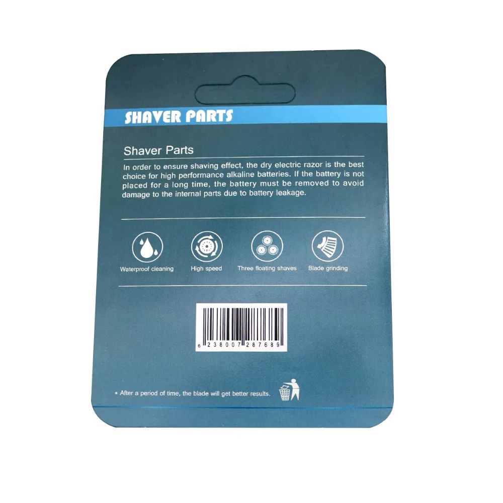 3 шт. бритвенные головки для Philips Norelco HQ9 нержавеющая сталь HQ8100 HQ8140 HQ9100, HQ9140 HQ8241 HQ8250 HQ9090 HQ9161 HQ8260 HQ8261