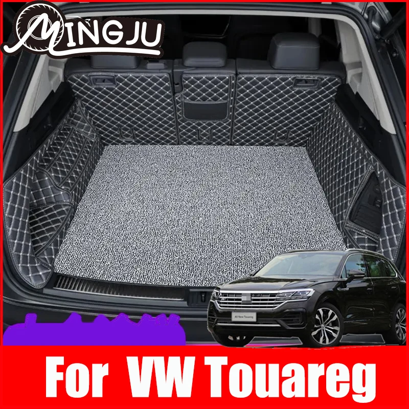 

Leather Car Trunk Mat Trunk Boot Mats Liner Pad Cargo Liner Floor Catpet For VW Volkswagen Touareg 2019 2020 2021 Accessories