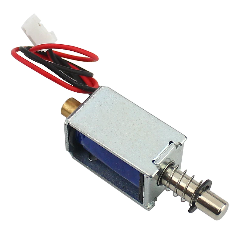 Small DC12V electromagnetic solenoid push-pull solenoid stroke 4mm mini solenoid coil