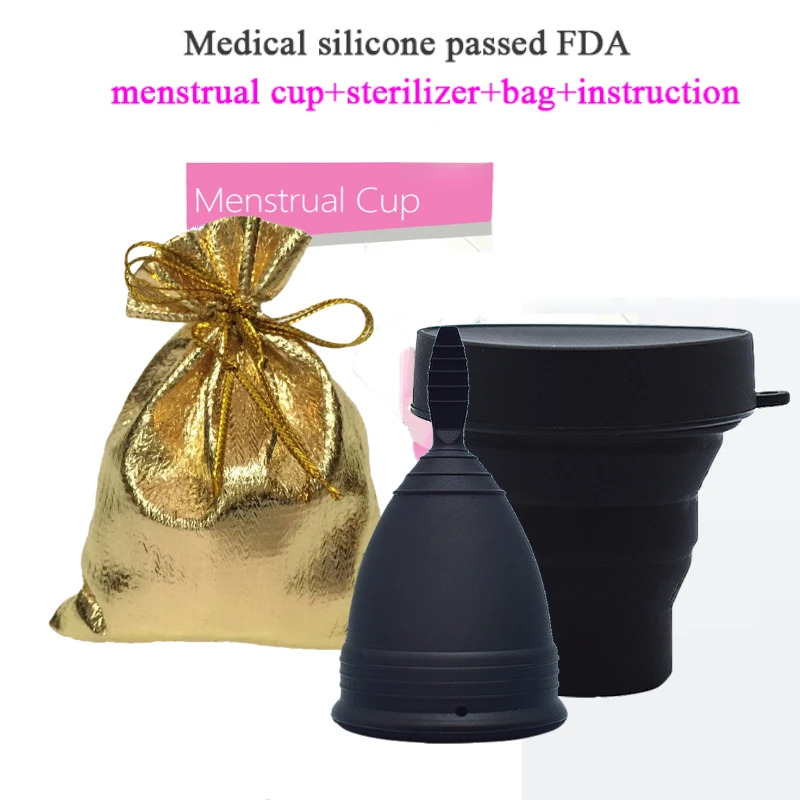 3pcs Women Cup Medical Silicone Menstrual Cup Feminine Hygiene Copa Menstrual De Silicona Medica Reusable Menstrual Period Cups