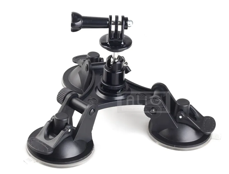 Acessórios do carro ventosa montagem titular base conjunto para gopro hero 7 6 5 4 3 + 3 sj4000 sj5000 wifi mini filmadora