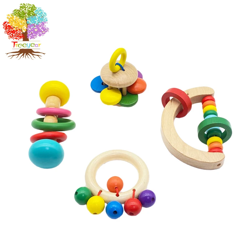 Treeyear Montessori strumenti musicali in legno giocattoli per bambini e bambini giocattoli Montessori Baby Shower regalo