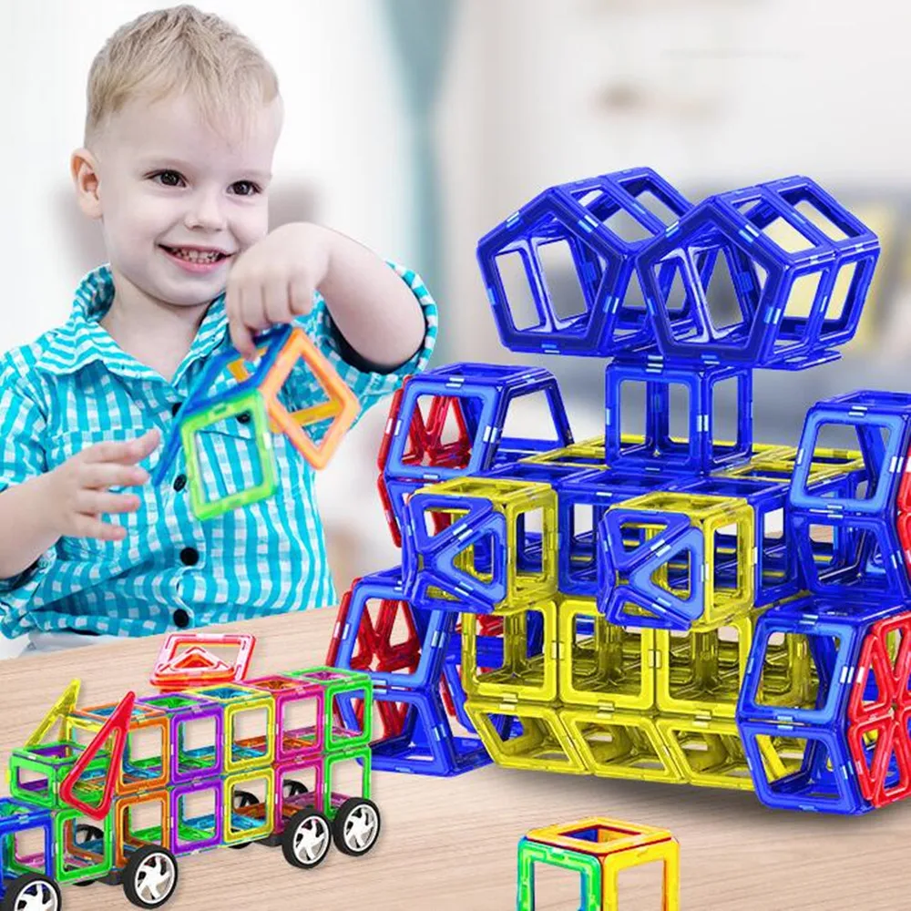 232Pcs Big Size Magnetic Construction toys Designer Magnetic Building Blocks Toys Constructor Brick For Kid Children Gifts