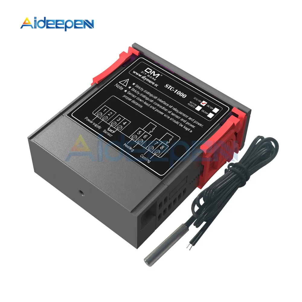 STC-1000 STC 1000 LED Digitaler Thermostat Temperaturregler Thermoregulator Relais Heizung Kühlung für Inkubator AC 110-220V – Detail 18