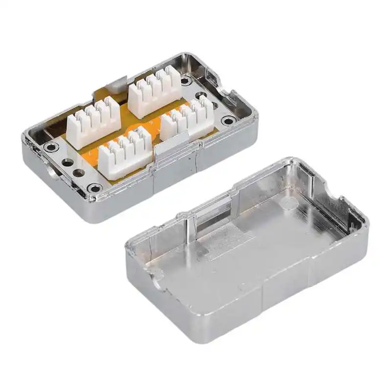 CAT6 Junction Box ABS Plastic Wiring Boxes Single Port with Mounting Tools for Electronic Equipments for Communications