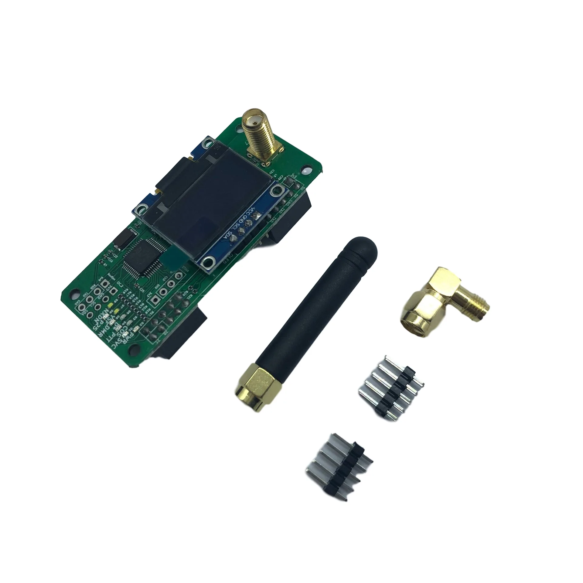Jumbospot-Hotspot assemblé MMDVM QbucSupport, P25 DSTAR DMR YSF NXjazz + Raspberry Pi ontariw + OLED + antenne + carte SD 16G + étui