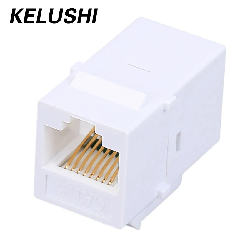 

CAT6 ethernet cable extender end-to-end adapter 8P8C RJ45 adapter network through extension CAT6 module for empty panel