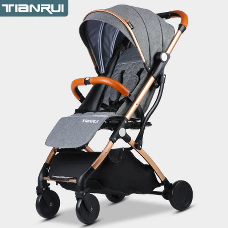 baby stroller foldable easy to carry high landscape baby infant pram carriage