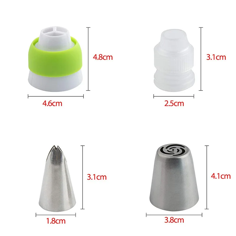 8pcs 13pcs Russian Tulip Icing Piping Nozzles Stainless Steel Nozzle Flower Cream Pastry Tip Kitchen Cake Decorating Tools