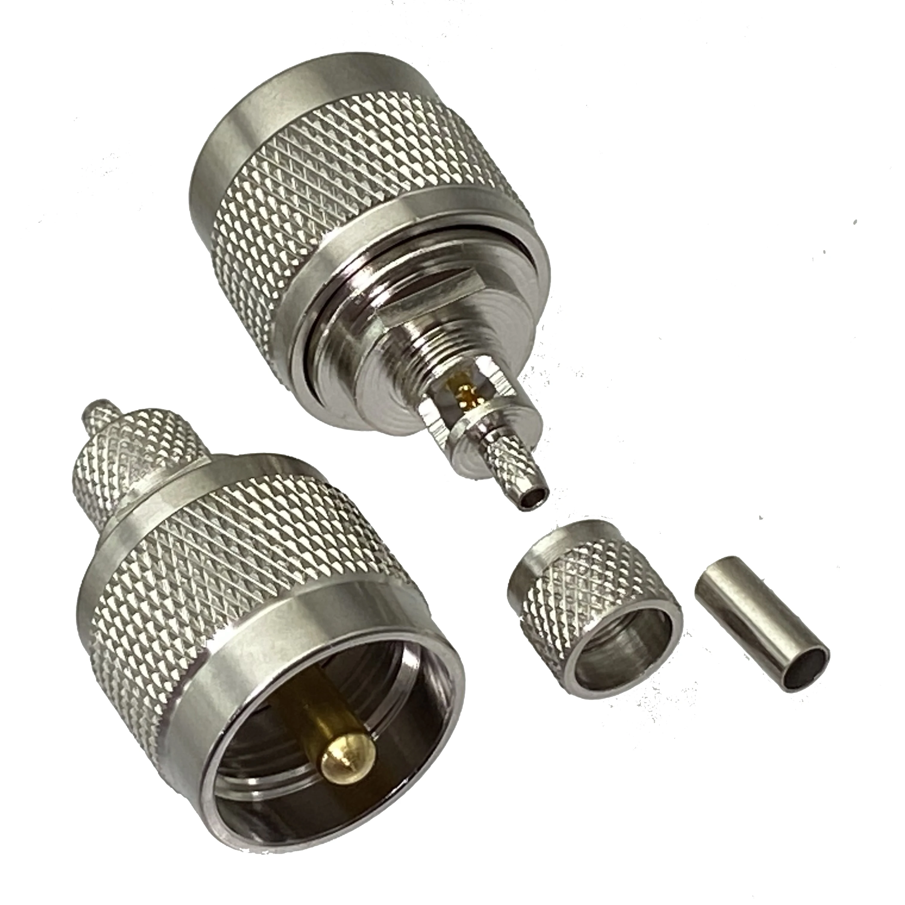 

Прямой обжимной штекер UHF PL259 RG174 RG316 LMR100, коаксиальный разъем RF, 1 шт.