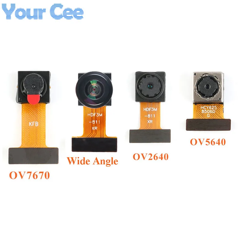 OV2640 OV7670 OV5640-AF Mini Camera Module CMOS Image Sensor 2 Million Pixel Wide Angle Camera Monitor Identification