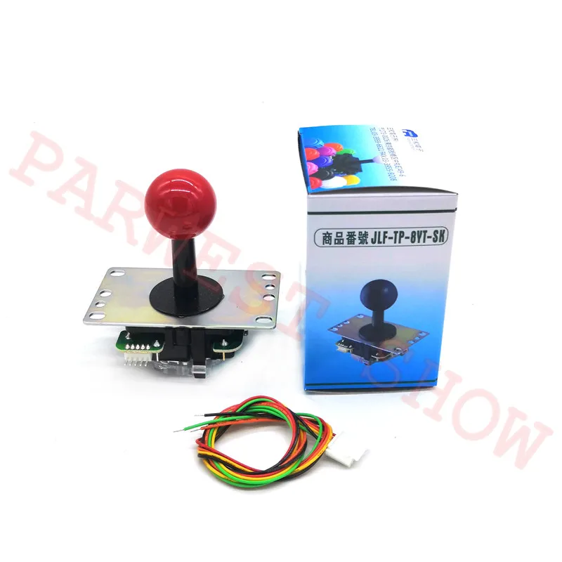 

Original Sanwa Japan Arcade Joystick JLF-TP-8YT-SK With LB-35 Ball Top And Black Shaft Cover 5pin Cable for Arcade Jamma Stick