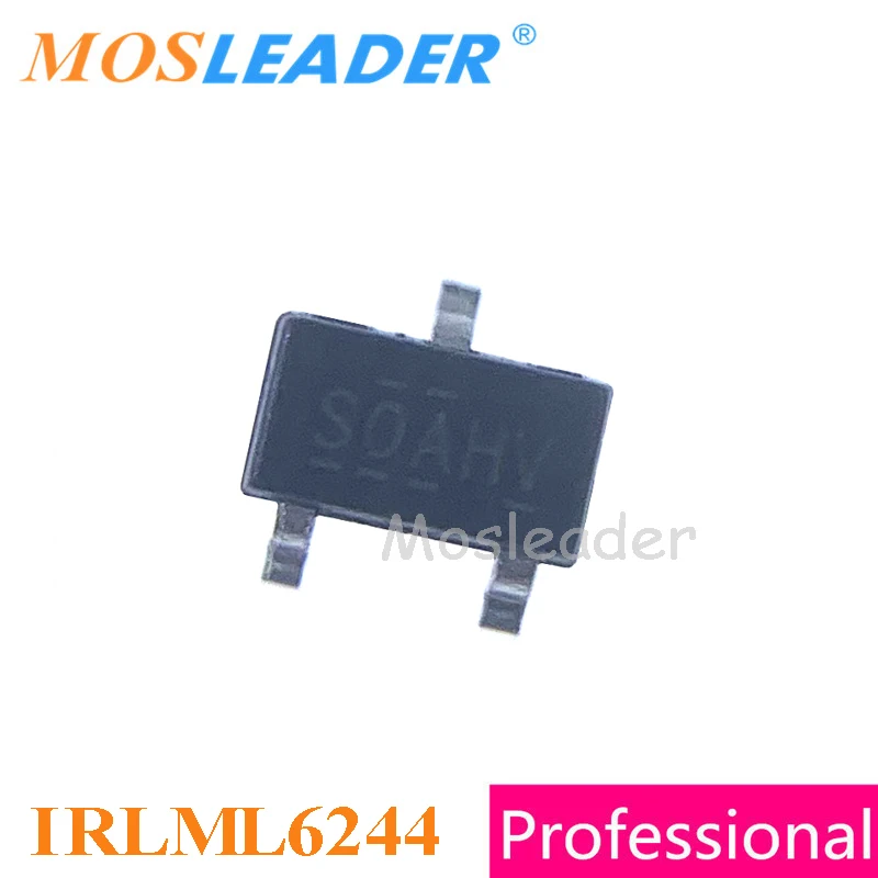 

Mosleader IRLML6244 SOT23 3000 шт. IRLML6244PBF IRLML6244TR IRLML6244TRPBF N-Channel 20V 3A 6.3A китайский резинковый шланг высокого качества