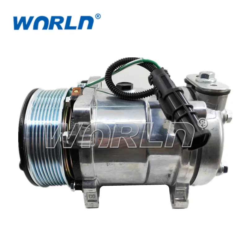 24Voltage UB Vehicle A/C COMPRESSOR For Truck 5H14 8PK Howo T7 / Auman Jiangling Back Cover Model