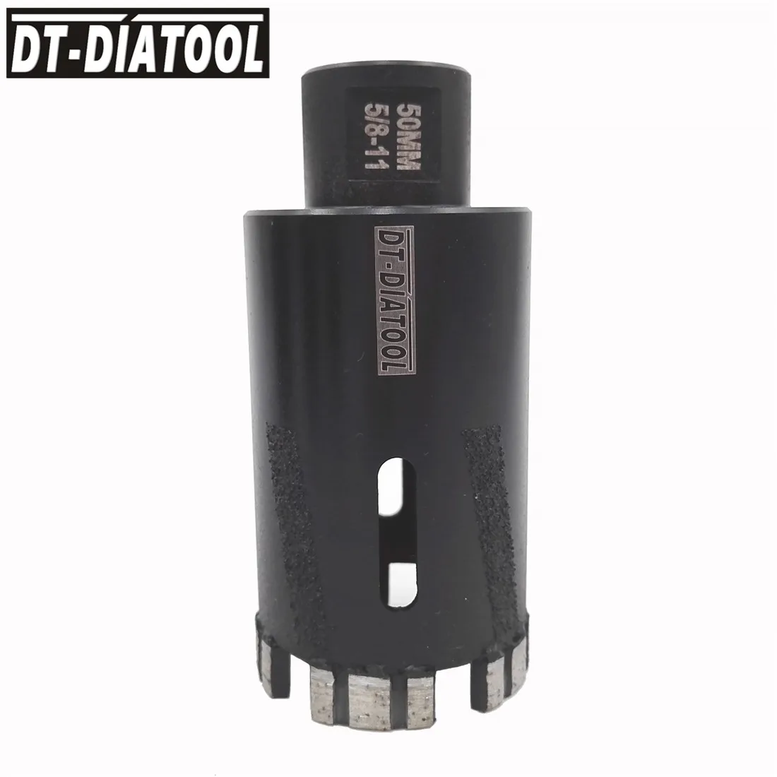 DT-DIATOOL 1 Pc 5/8-11 Draad Dia 2 "/50 Mm Lasergelaste Diamant Dry Boren Core Bit hard Graniet Marmer Natuur Steen Hole Saw