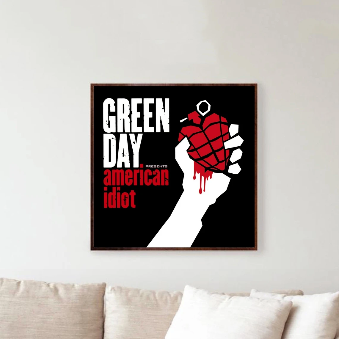 Green Day American Idiot Music Album Cover Poster Music Singer Star Canvas Poster Wall Painting Home Decoration ( No Frame )