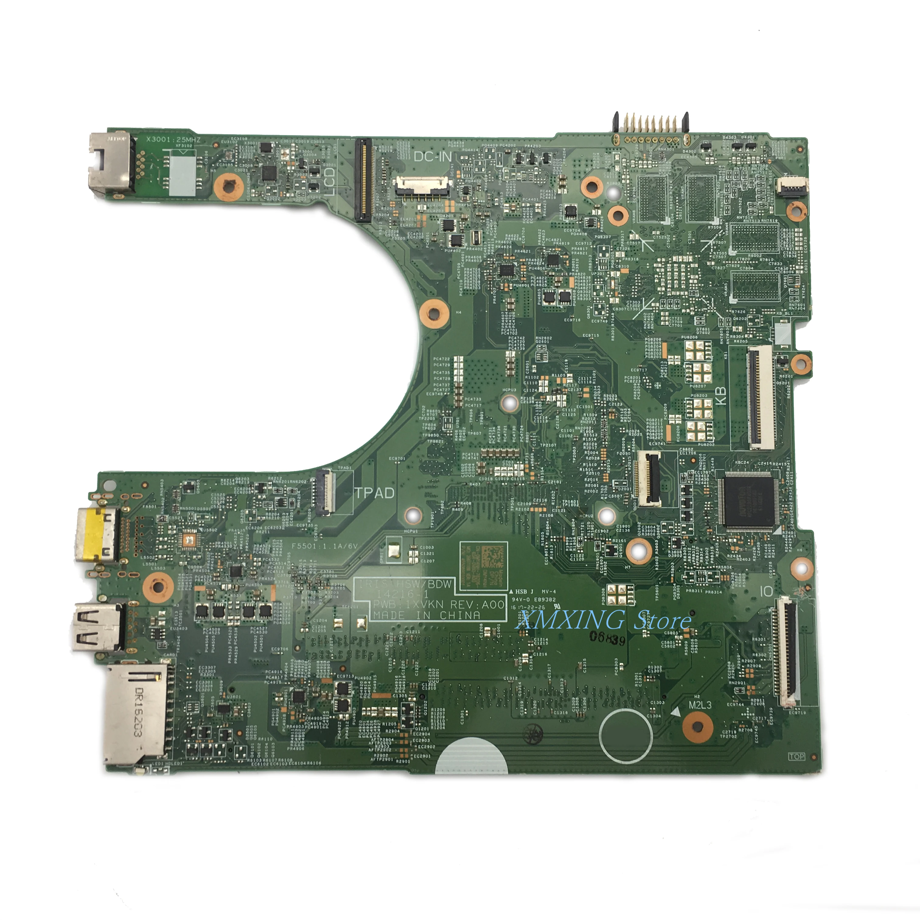 FULCOL For DELL INSPIRON CPU I3 3458 3558 Laptop Motherboard CN-0MY4NH CN-0MNGP8 0MNGP8 0MY4NH MY4NH 14216-1 Tested 100% work