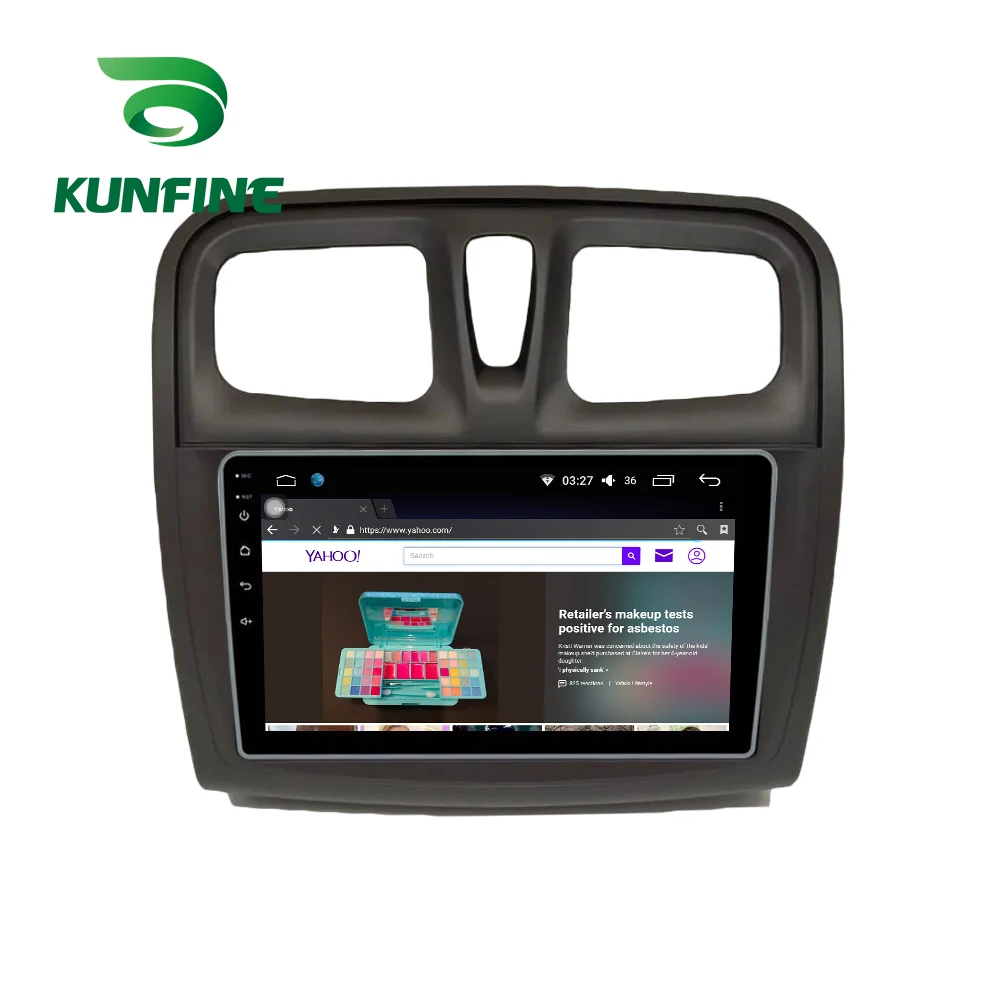 Octa Core Android 10.0 Car DVD GPS Navigation Player Deckless Car Stereo for Renault sandero symbol 2014 2015 2016 2017 Radio