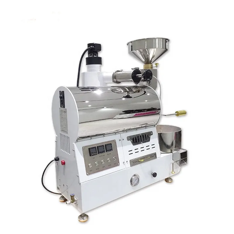 Home Mini Gas 1kg Hot Air High-level Electric Drum Coffee Bean Roaster Machine Glaster 110v Korea